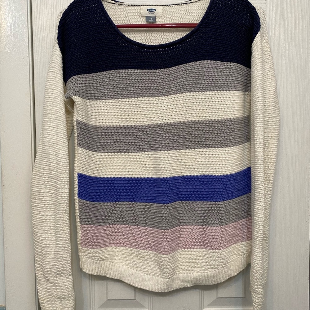 Striped old navy multicolor sweater